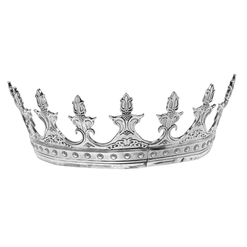 PENIKOKO Mittelalterliche Königskrone Unisex Haarschmuck Krone Vintage Stil Für Kostüm Fasching Karneval Theateraufführung Hochzeit Party PENIKOKO Mittelalterliche Königskrone Unisex Haarschmuck Krone Vintage Stil Für Kostüm Fasching Karneval Theateraufführung Hochzeit Party von PENIKOKO