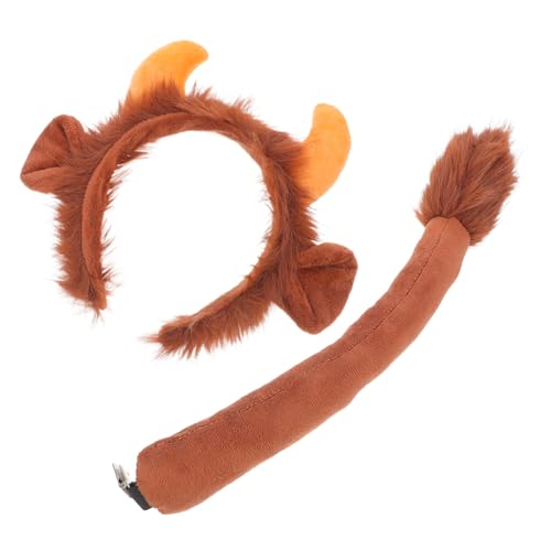 PENIKOKO Niedliches Kuhkostüm Set Weiches Stirnband mit Kälberhörnern und Passendem Bequemes Tierkostüm für Karneval Rollenspiele Bühnenauftritte und Tägliches Tragen PENIKOKO Niedliches Kuhkostüm Set Weiches Stirnband mit Kälberhörnern und Passendem Bequemes Tierkostüm für Karneval Rollenspiele Bühnenauftritte und Tägliches Tragen von PENIKOKO