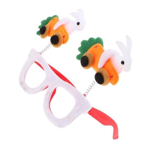 PENIKOKO Osterbrille Karotten Hase für Erwachsene Einzigartiges Brillengestell für Ostern Fotorequisiten und Partydekoration Bequemes Leichtes Design für Unvergessliche Feiern von PENIKOKO