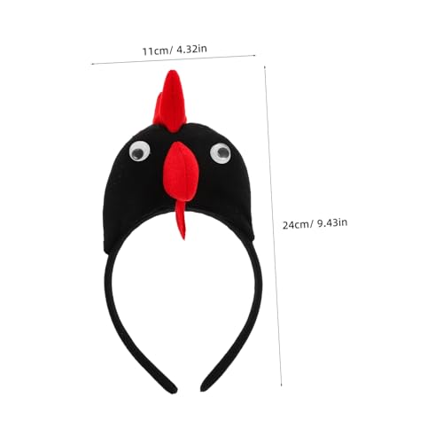 PENIKOKO Plüsch Huhn Haarreif Cartoon Stirnband Weiches Festival Kopfschmuck Lustiges Kostüm Accessoire für Party Karneval Cosplay Erwachsene von PENIKOKO