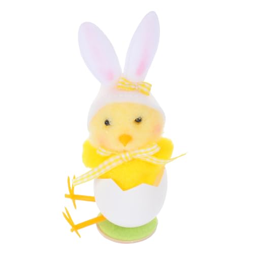 PENIKOKO Plüschküken im Zerbrochenen Eierschalen Design mit Hasenohrenhut Fröhliche Osterdekoration für Feierlichkeiten Niedliche Henne Frühlingsornament und Geschenkanhänger PENIKOKO Plüschküken im Zerbrochenen Eierschalen Design mit Hasenohrenhut Fröhliche Osterdekoration für Feierlichkeiten Niedliche Henne Frühlingsornament und Geschenkanhänger von PENIKOKO