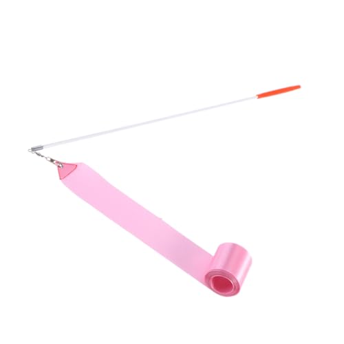 PENIKOKO Rhythmik Gymnastikband mit Fiberglasstab Farbenfrohes Tanzband für Geeignet für Gymnastik Tanztraining Chinesischen Tanz und Zirkusaufführungen Pinkes Streamer Zubehör von PENIKOKO
