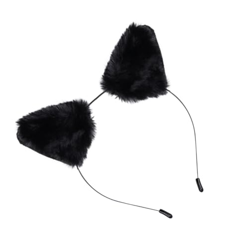 PENIKOKO Schwarzer Metall Haarreif mit Flauschigen Tierohren Modisches Stirnband für Damen Leichte Kopfbedeckung für Kostümpartys Karneval Fasching und Festliche Anlässe PENIKOKO Schwarzer Metall Haarreif mit Flauschigen Tierohren Modisches Stirnband für Damen Leichte Kopfbedeckung für Kostümpartys Karneval Fasching und Festliche Anlässe von PENIKOKO