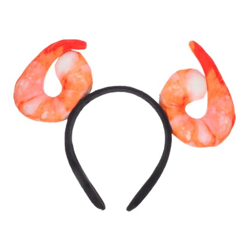 PENIKOKO Shrimp Stirnband Lustiger Meerestier Haarreif Weiches Kostümzubehör Komfortabler Sitz Für Partys Halloween Cosplay von PENIKOKO