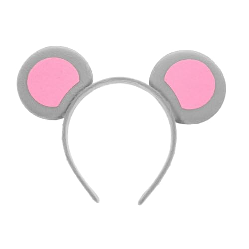 PENIKOKO -Stirnband Erwachsene Ohren Halloween Tierstirnband Ratten Stirnbänder Cosplay-Kopfschmuck Cosplay-Stirnbänder für Frauen -Partygeschenke Cosplay-Stirnband Stoff Grau PENIKOKO -Stirnband Erwachsene Ohren Halloween Tierstirnband Ratten Stirnbänder Cosplay-Kopfschmuck Cosplay-Stirnbänder für Frauen -Partygeschenke Cosplay-Stirnband Stoff Grau von PENIKOKO