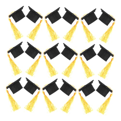 PENIKOKO Stück Mini Abschlussmütze mit Quaste Party Dekorationen für Abschlussfeiern Cupcake Topper und Flaschenverschlüsse Gelb für Familien und Freundesfeiern PENIKOKO Stück Mini Abschlussmütze mit Quaste Party Dekorationen für Abschlussfeiern Cupcake Topper und Flaschenverschlüsse Gelb für Familien und Freundesfeiern von PENIKOKO
