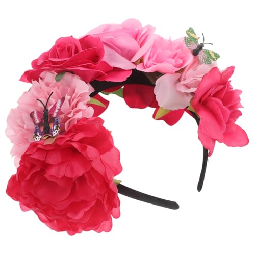 PENIKOKO Vintage Butterfly Blumen Haarreif mit Realistischer Blüten und Schmetterlingsdekoration Mexikanisches Party Accessoire für Halloween Mottopartys und Festliche Kostüme PENIKOKO Vintage Butterfly Blumen Haarreif mit Realistischer Blüten und Schmetterlingsdekoration Mexikanisches Party Accessoire für Halloween Mottopartys und Festliche Kostüme von PENIKOKO