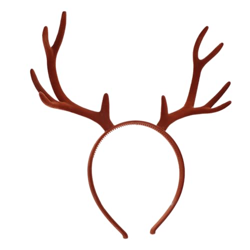 PENIKOKO Weihnachtliches Hirschgeweih Haarband Damen Leichtes Party-cosplay Stirnband für Mädchen Vielseitiges Haarschmuck Zubehör für Festliche Anlässe und Bühnenauftritte von PENIKOKO