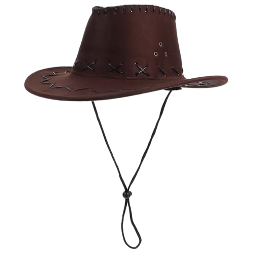 PENIKOKO Western Cowboy Hut für Trendiger Cosplay Hut für Cowgirls Vielseitig Einsetzbar für Partys Outdoor Aktivitäten und Veranstaltungen mit Atmungsaktiven Löchern für Komfort Warmem PENIKOKO Western Cowboy Hut für Trendiger Cosplay Hut für Cowgirls Vielseitig Einsetzbar für Partys Outdoor Aktivitäten und Veranstaltungen mit Atmungsaktiven Löchern für Komfort Warmem von PENIKOKO