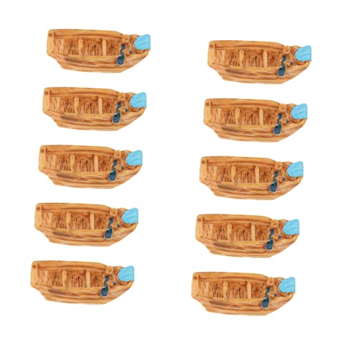 PEPLAYTAL 10 Stück Aquarium Ornamente Für Haustiere Dekorationen Für Aquarien Mini Boot Künstlich Kleine Aquarien Aquarium Ornamente Quallenbehälter Aquarium Boot Ornamente Desktop von PEPLAYTAL