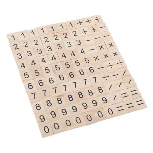 PEPLAYTAL 100 Stück Montessori Lernspielzeug Holz Zahlenfliesen mit Symbolen Pädagogische Mathe Holzklötze für Vielseitig Einsetzbar für Basteln Scrapbooking und Frühkindliche PEPLAYTAL 100 Stück Montessori Lernspielzeug Holz Zahlenfliesen mit Symbolen Pädagogische Mathe Holzklötze für Vielseitig Einsetzbar für Basteln Scrapbooking und Frühkindliche von PEPLAYTAL