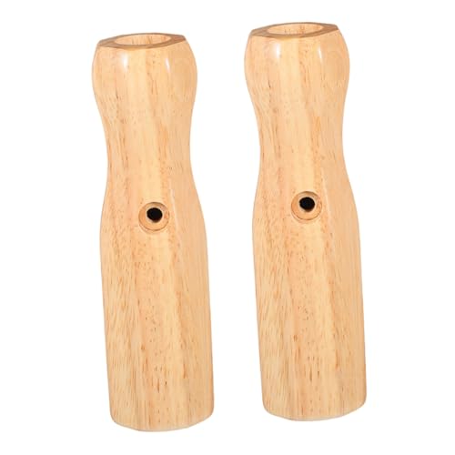 PEPLAYTAL 2 Stück Fußballtisch Griff aus Holz Octagonal Nonslip Tischkicker Ersatzgriff für Präzise Kontrolle und Stabilität Ergonomisch Geformte Holzgriffe für Tischfußballspieler von PEPLAYTAL