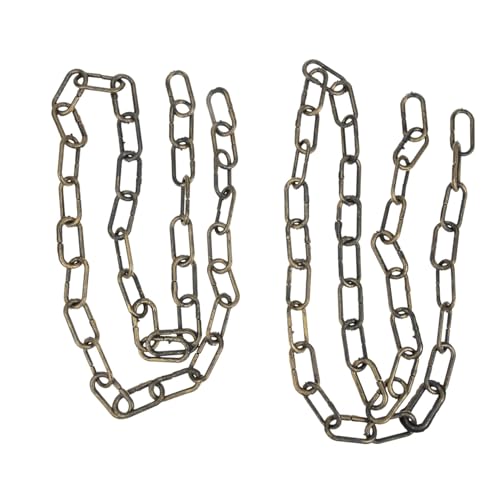 PEPLAYTAL 2 Stück Halloween Deko Kunststoffkette mit Realistischem Rostigem Look Gruselige Partydeko für Halloween Karneval und Kostümpartys Vielseitig als und Fotorequisite Lang PEPLAYTAL 2 Stück Halloween Deko Kunststoffkette mit Realistischem Rostigem Look Gruselige Partydeko für Halloween Karneval und Kostümpartys Vielseitig als und Fotorequisite Lang von PEPLAYTAL