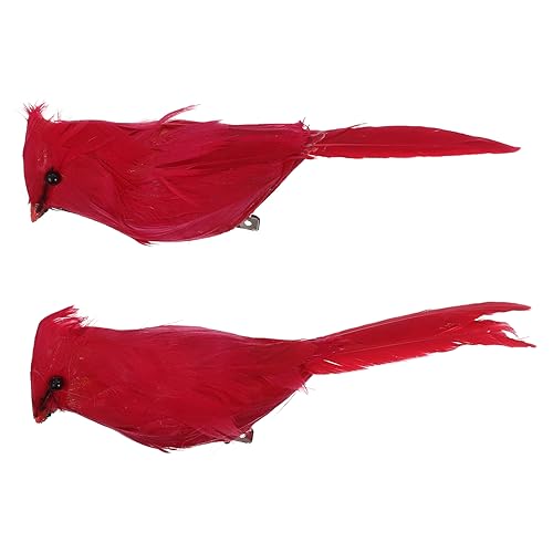 PEPLAYTAL 2 Stück Künstliche Rote Bischofsvögel mit Clip Gefiederte Vogelornamente für Gartenbaumdekoration Lebensechte Vogel Deko für Zuhause Hochzeit Gartenzäune Leichte Feder und PEPLAYTAL 2 Stück Künstliche Rote Bischofsvögel mit Clip Gefiederte Vogelornamente für Gartenbaumdekoration Lebensechte Vogel Deko für Zuhause Hochzeit Gartenzäune Leichte Feder und von PEPLAYTAL