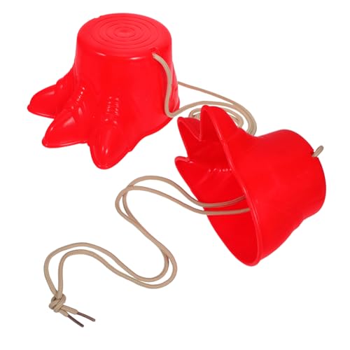 PEPLAYTAL 2 Stück Stelzenschuhe Kunststoff Outdoor Sportspielzeug Balancetraining für Garten und Spielplatz Rotes Drachenkrallen Design Seil Entwickelt für Gleichgewicht und Koordination PEPLAYTAL 2 Stück Stelzenschuhe Kunststoff Outdoor Sportspielzeug Balancetraining für Garten und Spielplatz Rotes Drachenkrallen Design Seil Entwickelt für Gleichgewicht und Koordination von PEPLAYTAL