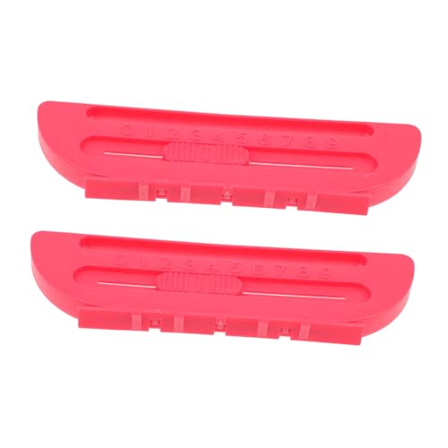 PEPLAYTAL 2 Stück Teiliges Air Hockey Tisch Zubehör Rote Kunststoff Scorekeeper Scoring Marker Einfache Montage Langlebig für Präzise Spielstandanzeige von PEPLAYTAL