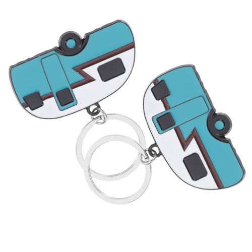 PEPLAYTAL 2 Stück Teiliges Camper Van Modell Metall Wohnmobil Anhänger Cartoon Rv Design Vielseitiger Schlüsselring und Taschenanhänger Geschenk für Camping Wohnwagenliebhaber PEPLAYTAL 2 Stück Teiliges Camper Van Modell Metall Wohnmobil Anhänger Cartoon Rv Design Vielseitiger Schlüsselring und Taschenanhänger Geschenk für Camping Wohnwagenliebhaber von PEPLAYTAL