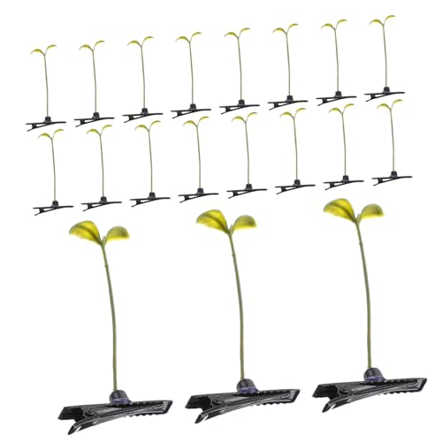 PEPLAYTAL 20 Stück Teiliges Mädchen Haarklammern Bunte Leichte Haarspangen in Bohnenkeim design Niedliche Haarschmuck für Damen Modische Haarclips für Alltag und Party von PEPLAYTAL
