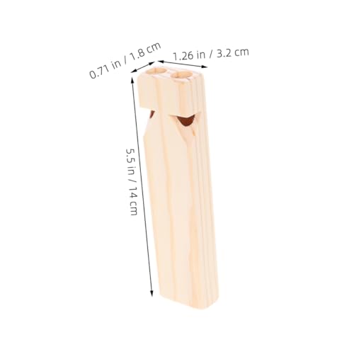 PEPLAYTAL 3 Stück Teiliges Holz Zugpfeifen DIY Bemalbares Orff Musikinstrument für Kleinkinder Fördert Musikbildung und Motorische Fähigkeiten Lernspielzeug für Zuhause und Schule von PEPLAYTAL
