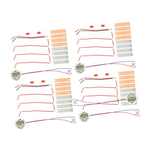 PEPLAYTAL 4 Sätze DIY Obstbatterie Experimentierkit mit Kupfer Platten Inklusive Elektronischer Uhr Lehrreiches Physikspielzeug für Familienaktivitäten und Schulprojekte PEPLAYTAL 4 Sätze DIY Obstbatterie Experimentierkit mit Kupfer Platten Inklusive Elektronischer Uhr Lehrreiches Physikspielzeug für Familienaktivitäten und Schulprojekte von PEPLAYTAL