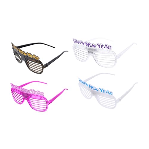 PEPLAYTAL 4 Stück LED Partybrille Leuchtende Blenden Brille Lustige Neujahrsfeier Accessoires für Erwachsene Zufällige Farbe PEPLAYTAL 4 Stück LED Partybrille Leuchtende Blenden Brille Lustige Neujahrsfeier Accessoires für Erwachsene Zufällige Farbe von PEPLAYTAL