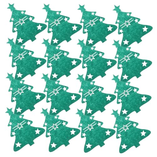 PEPLAYTAL 48 Stück Teiliges Grün Filz Besteckhalter Weihnachtsbaumform Festliche Gabel Löffeltaschen Praktische Tischdekoration für Feiertagsessen PEPLAYTAL 48 Stück Teiliges Grün Filz Besteckhalter Weihnachtsbaumform Festliche Gabel Löffeltaschen Praktische Tischdekoration für Feiertagsessen von PEPLAYTAL