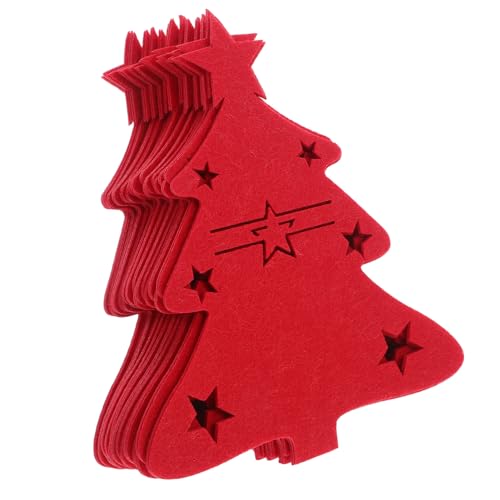 PEPLAYTAL 48 Stück Teiliges Weihnachtsbesteckhalter Filz Rotes Weihnachtsbaum-Design Weiche Stabile Bestecktaschen für Gabeln und Löffel Kreative Party Tischdeko für Festliche Anlässe PEPLAYTAL 48 Stück Teiliges Weihnachtsbesteckhalter Filz Rotes Weihnachtsbaum-Design Weiche Stabile Bestecktaschen für Gabeln und Löffel Kreative Party Tischdeko für Festliche Anlässe von PEPLAYTAL