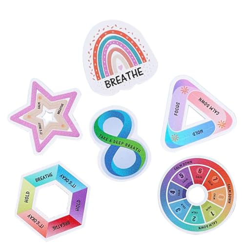 PEPLAYTAL 6 Stück Sensorische Aufkleber Rau Strukturierte Fingertip Sticker zur Stresslinderung Beruhigend als DIY Material und Geschenk für Jugendliche von PEPLAYTAL