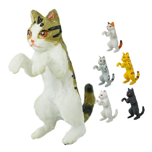 PEPLAYTAL 6 Stück Teiliges Katzenfiguren aus Robustem Material Liegende Katzendekoration für Aquarium Kreative und Langlebige Fischbecken Figur Niedliche Gartendeko für Katzenliebhaber PEPLAYTAL 6 Stück Teiliges Katzenfiguren aus Robustem Material Liegende Katzendekoration für Aquarium Kreative und Langlebige Fischbecken Figur Niedliche Gartendeko für Katzenliebhaber von PEPLAYTAL