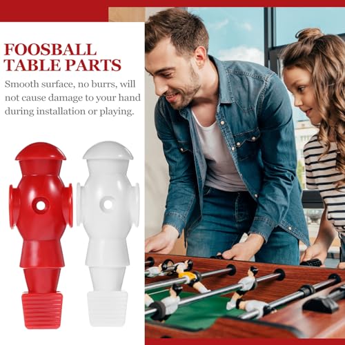 PEPLAYTAL 6 Stück Tischfußball Figuren aus Robustem PP und Resin Langlebige Kicker Ersatzspieler in Rot und Weiß Verschleißfest und Farbecht Zubehör für Tischfußballmaschinen für PEPLAYTAL 6 Stück Tischfußball Figuren aus Robustem PP und Resin Langlebige Kicker Ersatzspieler in Rot und Weiß Verschleißfest und Farbecht Zubehör für Tischfußballmaschinen für von PEPLAYTAL