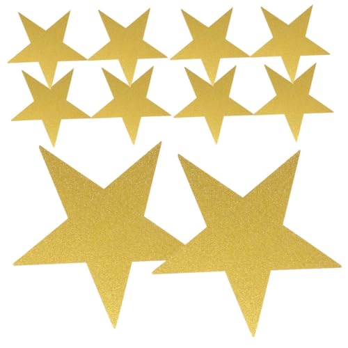 PEPLAYTAL 80 Stück Glitzer Goldene Stern Ausschneidungen aus Papier Vielseitige Fünf Punkte Stern Dekoration für Klassenzimmer Pinnwände DIY Bastelprojekte Kreative Handwerksideen für Schule PEPLAYTAL 80 Stück Glitzer Goldene Stern Ausschneidungen aus Papier Vielseitige Fünf Punkte Stern Dekoration für Klassenzimmer Pinnwände DIY Bastelprojekte Kreative Handwerksideen für Schule von PEPLAYTAL