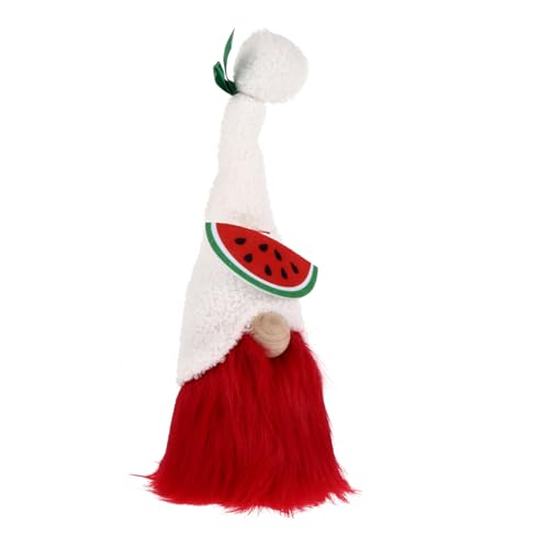 PEPLAYTAL Hawaiian Style GNOME Puppe aus Hochwertigem Kreative Wassermelonen Dekoration Festliche Gartendeko für Sommerparty und Glücksbringer von PEPLAYTAL