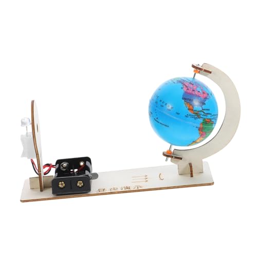 PEPLAYTAL Holzmodell Erde Tag Nacht Demonstrator DIY Experimentierset Schulspielzeug Lernspielzeug für Pädagogisches Geografisches Lernmodell Desktop Dekoration von PEPLAYTAL