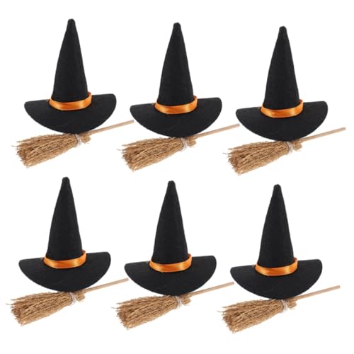 PEPLAYTAL Mini Halloween Hexenhüte und Besen Langlebige Mini Dekorationen für Büro Zuhause Schule DIY Bastelprojekte Charmante Details Kompakt und Vielseitig für Festliche Halloween PEPLAYTAL Mini Halloween Hexenhüte und Besen Langlebige Mini Dekorationen für Büro Zuhause Schule DIY Bastelprojekte Charmante Details Kompakt und Vielseitig für Festliche Halloween von PEPLAYTAL