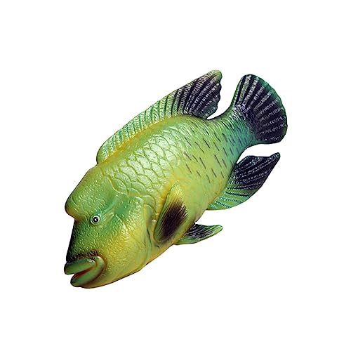 PEPLAYTAL Simuliertes Sumei für kinderspielzeug sankastenspielsachen The Craft Decoration deko Lippfische Ornament Fischmodell Meerestierverzierung Plastik Green von PEPLAYTAL
