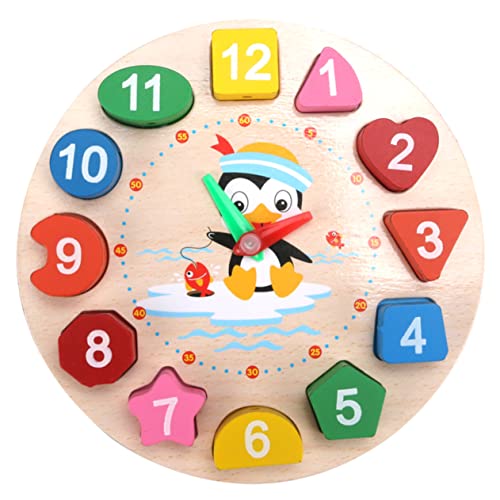 PEPLAYTAL Uhr-lernspielzeug Uhr-Puzzle- Kleinkinder Lernuhr Nummer Uhr Uhrlernen Für Cartoon Uhr Uhr Für, Die Lernen, Die Uhrzeit Zu Lesen Hölzern PEPLAYTAL Uhr-lernspielzeug Uhr-Puzzle- Kleinkinder Lernuhr Nummer Uhr Uhrlernen Für Cartoon Uhr Uhr Für, Die Lernen, Die Uhrzeit Zu Lesen Hölzern von PEPLAYTAL