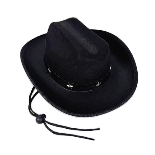 Kinder Westernhut mit Sternnieten, verstellbarer Riemen, für Kinder von 3–12 Jahren, Outdoor- und Partykleidung, Cowboyhüte Kinder Westernhut mit Sternnieten, verstellbarer Riemen, für Kinder von 3–12 Jahren, Outdoor- und Partykleidung, Cowboyhüte von PEPWE