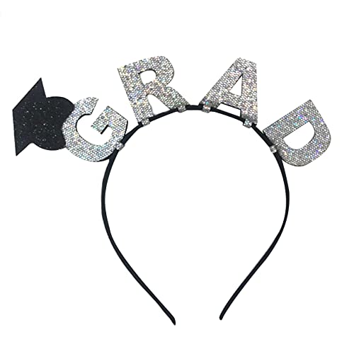 PEPWE Haarreif für Schüler, Abschlussfeier, Kopfschmuck, Glitzer, Kopfbedeckung, Junggesellenabschied, Universität, Haarreif für Mädchen von PEPWE