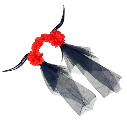 Punk Antilope Horn Haarband für Halloween Party Versammlung Blume Hairhoop Erwachsene Frauen Rollenspiel Kostüm Zubehör Frauen Mode-Accessoire Punk Antilope Horn Haarband für Halloween Party Versammlung Blume Hairhoop Erwachsene Frauen Rollenspiel Kostüm Zubehör Frauen Mode-Accessoire von PEPWE