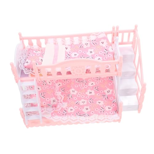1 Satz Etagenbett mit Bettwäsche für Puppen Kreatives für Puppenhaus Schlafzimmer Robustes Kunststoffdesign 1 Satz Etagenbett mit Bettwäsche für Puppen Kreatives für Puppenhaus Schlafzimmer Robustes Kunststoffdesign von PERSELOSO