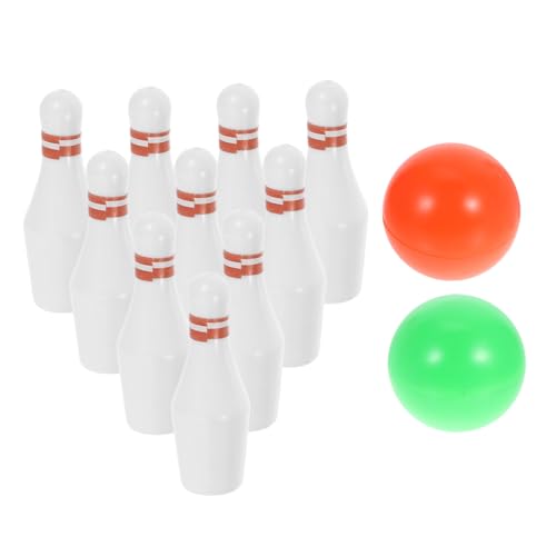PERSELOSO 1 Satz Bowlingkugel Miniatur-haussport Bowling-Kuchen-Topper Bowlingkegel Für Mini- -sportdekoration Vortäuschen Puppenhaus Mini-Bowling Weiß Plastik PERSELOSO 1 Satz Bowlingkugel Miniatur-haussport Bowling-Kuchen-Topper Bowlingkegel Für Mini- -sportdekoration Vortäuschen Puppenhaus Mini-Bowling Weiß Plastik von PERSELOSO