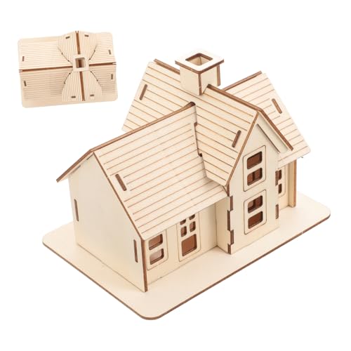 PERSELOSO 1 Satz DIY Holzmodell Haus Bausatz Puzzle für Erwachsene Kreative Bastelarbeit für Zuhause Büro und Dekoration PERSELOSO 1 Satz DIY Holzmodell Haus Bausatz Puzzle für Erwachsene Kreative Bastelarbeit für Zuhause Büro und Dekoration von PERSELOSO