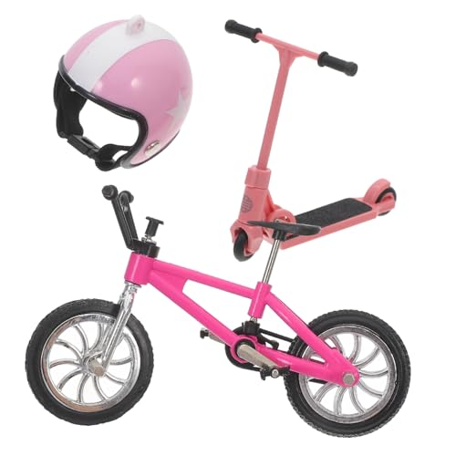 PERSELOSO 1 Satz Dekoration Für Rollerhelme Miniatur Unter Schreibtischzyklus Auto Fahrrad Zubehör Figur Bausätze Puppe Bausatz Fahrräder Simuliertes -Modell Plastik von PERSELOSO