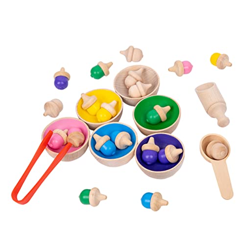 PERSELOSO 1 Satz Farben Sortierbecher mit Pädagogisches für Kleinkinder zur Farberkennung und Zählung für Kreative Lernspiele und Hand Augen Koordination von PERSELOSO