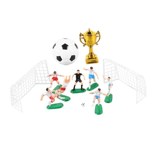 PERSELOSO 1satz Miniatur Fußballfeld Dekoration Fußball Torte Topper Mit Goldener Trophäe Spieler Und Zubehör Für Jungen Geburtstagsfeiern Für Kreative Kuchen Und Spielszene-dekoration PERSELOSO 1satz Miniatur Fußballfeld Dekoration Fußball Torte Topper Mit Goldener Trophäe Spieler Und Zubehör Für Jungen Geburtstagsfeiern Für Kreative Kuchen Und Spielszene-dekoration von PERSELOSO