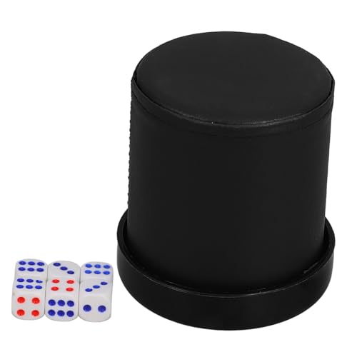 PERSELOSO 1 Satz Grünem Velours Dice Cup Stiller Würfelbecher aus Kunstleder mit Samtigem Innenfutter und Deckel Würfeln für Partys und Reisen PERSELOSO 1 Satz Grünem Velours Dice Cup Stiller Würfelbecher aus Kunstleder mit Samtigem Innenfutter und Deckel Würfeln für Partys und Reisen von PERSELOSO