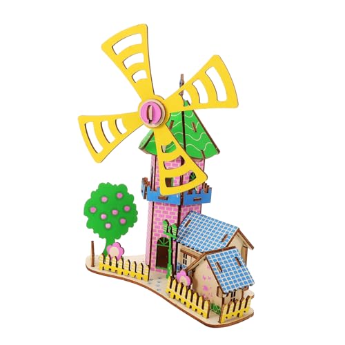 PERSELOSO 1 Satz Holzpuzzle Windmühlenhaus Modell DIY Bausatz für Erwachsene Leicht und Langlebig Kreatives Basteln Kreativität und Räumlicher Vorstellungskraft PERSELOSO 1 Satz Holzpuzzle Windmühlenhaus Modell DIY Bausatz für Erwachsene Leicht und Langlebig Kreatives Basteln Kreativität und Räumlicher Vorstellungskraft von PERSELOSO