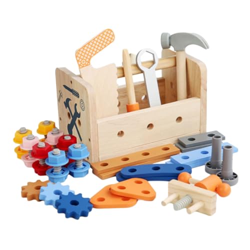 PERSELOSO 1 Satz Kreatives Lernspielzeug für Multifunktionalen Holz Werkzeugspielzeugen Hand Augen Koordination und Kreativität Hammer Schraubendreher Schraubenschlüssel und Mehr für Kleine PERSELOSO 1 Satz Kreatives Lernspielzeug für Multifunktionalen Holz Werkzeugspielzeugen Hand Augen Koordination und Kreativität Hammer Schraubendreher Schraubenschlüssel und Mehr für Kleine von PERSELOSO