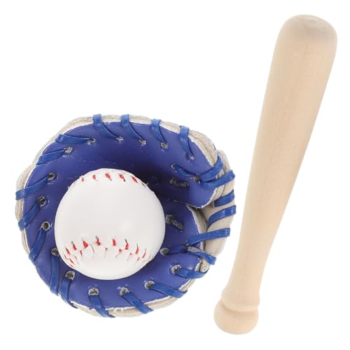PERSELOSO 1 Satz Mini Baseball Set Teiliges Miniatur Baseballspielzeug mit Handschuh und Schläger für Rollenspiele für Puppenhaus Dekoration und Kreative Bastelprojekte PERSELOSO 1 Satz Mini Baseball Set Teiliges Miniatur Baseballspielzeug mit Handschuh und Schläger für Rollenspiele für Puppenhaus Dekoration und Kreative Bastelprojekte von PERSELOSO