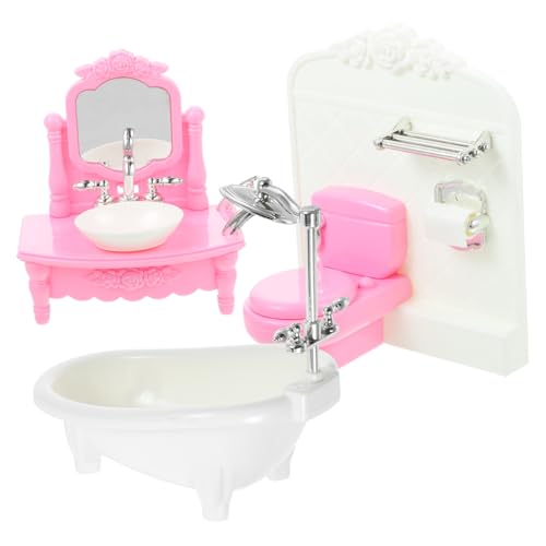 PERSELOSO Miniatur-puppenhaus-zubehör-Set – Mini-badezimmermöbel Mini- -Ornament Spielzeug Für Die Badewanne PERSELOSO Miniatur-puppenhaus-zubehör-Set – Mini-badezimmermöbel Mini- -Ornament Spielzeug Für Die Badewanne von PERSELOSO